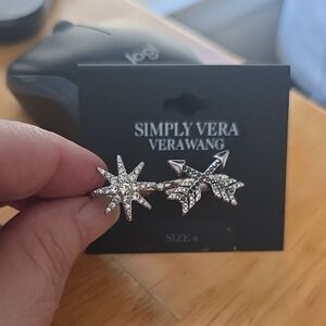 Simply Vera Vera Wang Crystal Star and Bow Ring